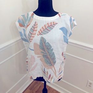 Linen Tropical Top